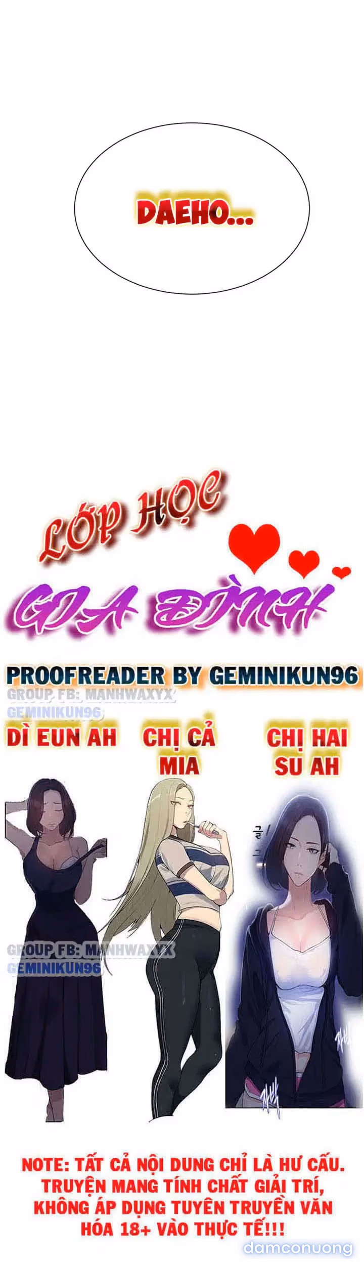 Cả nhà mở lớp dạy yêu cho tôi 
