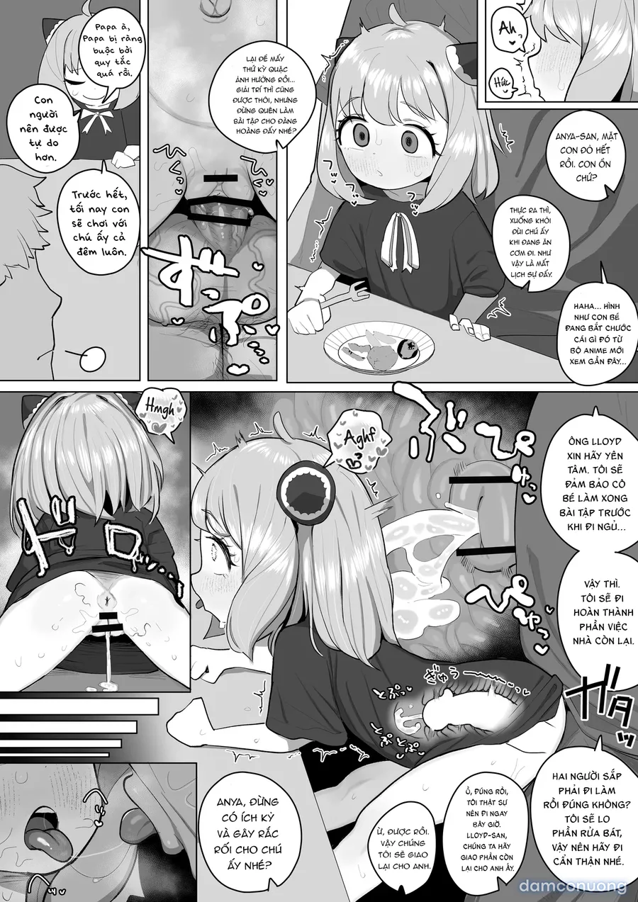 Manga: Anya-chan bị cuốn vào những trò biến thái dâm dục bởi người giúp việc lolicon (SPY×FAMILY) 