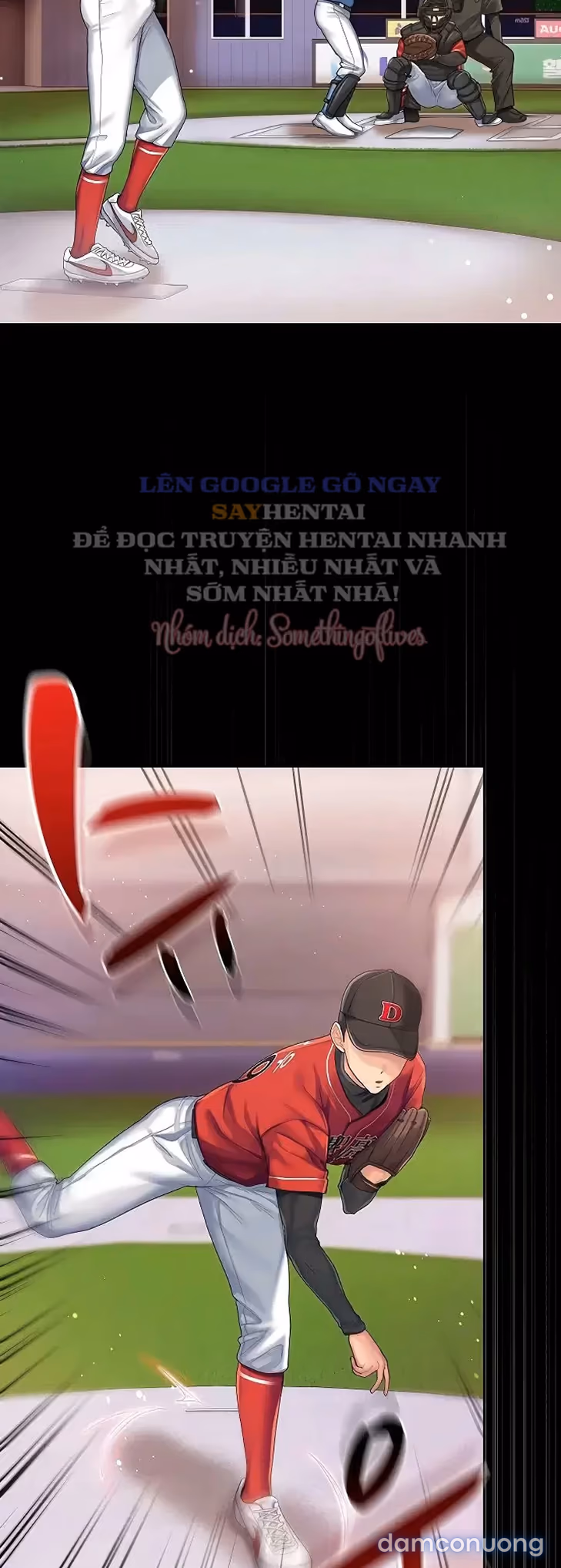 Cố lên nào! Em sẽ cổ vũ anh bằng cả cơ thể này. 