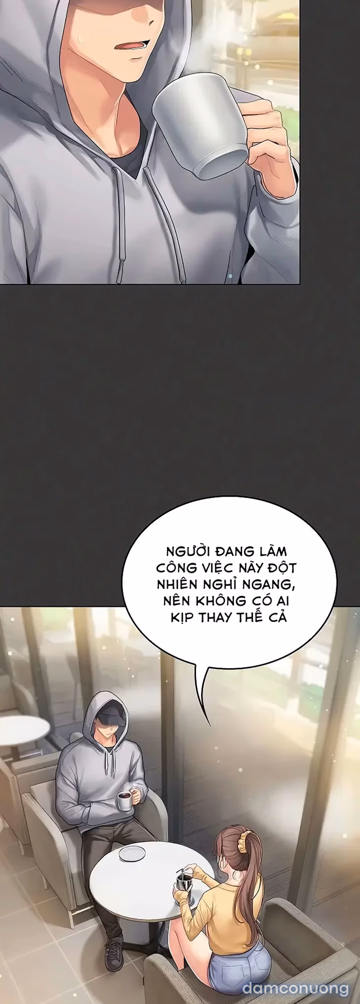 Cố lên nào! Em sẽ cổ vũ anh bằng cả cơ thể này. 
