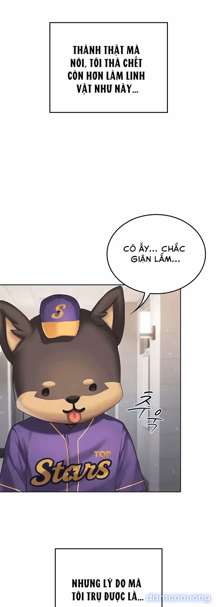Cố lên nào! Em sẽ cổ vũ anh bằng cả cơ thể này. 