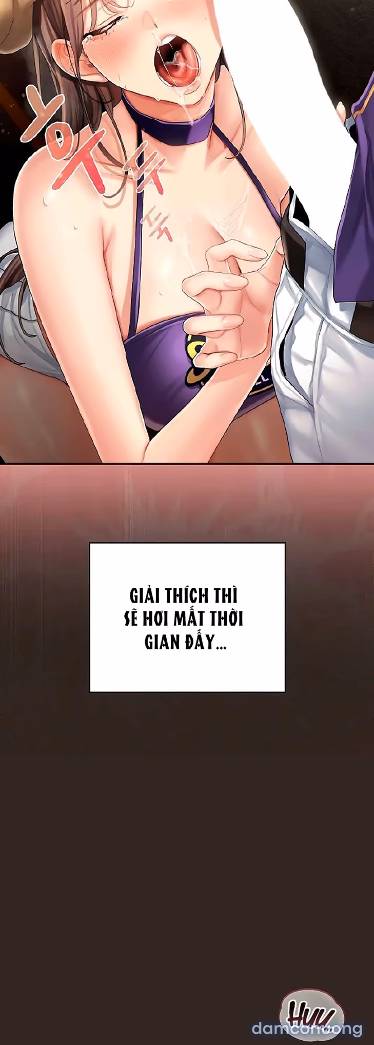 Cố lên nào! Em sẽ cổ vũ anh bằng cả cơ thể này. 