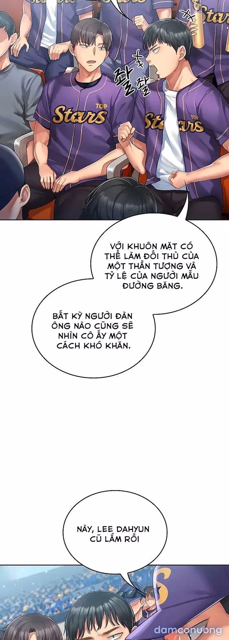 Cố lên nào! Em sẽ cổ vũ anh bằng cả cơ thể này. 