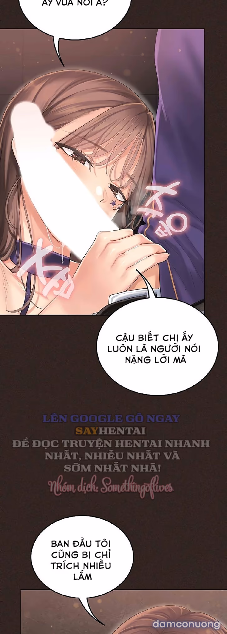 Cố lên nào! Em sẽ cổ vũ anh bằng cả cơ thể này. 