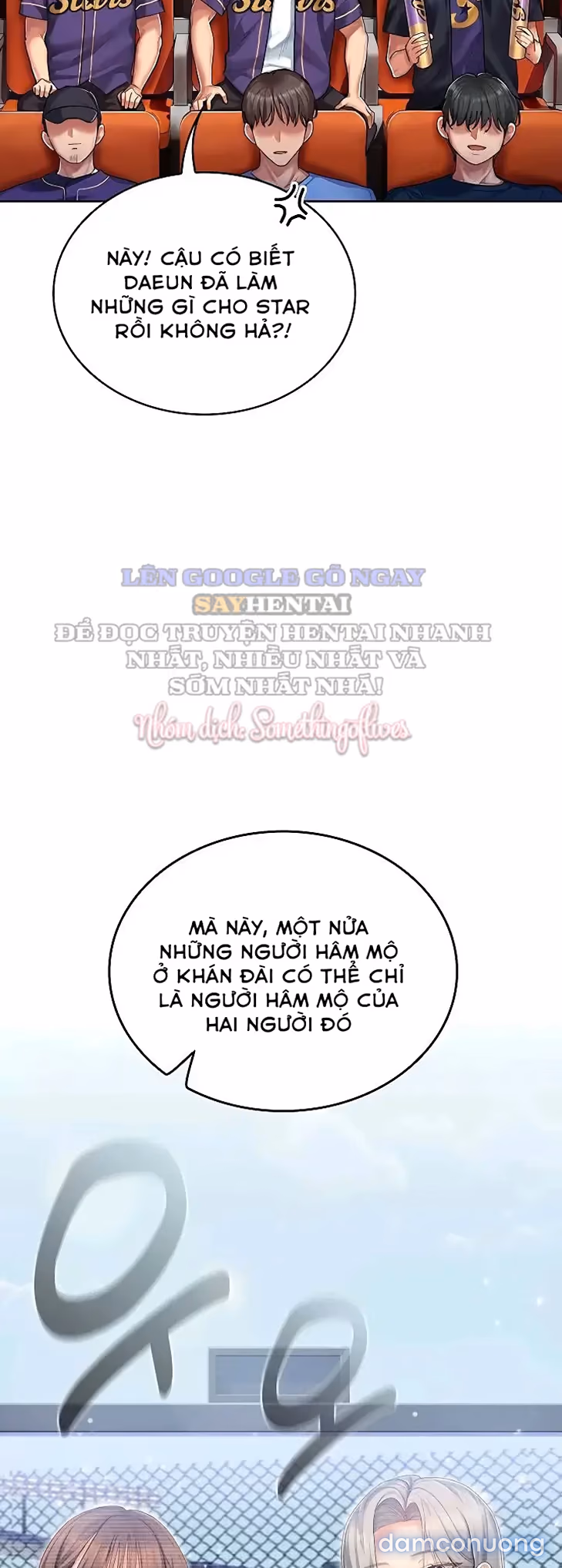 Cố lên nào! Em sẽ cổ vũ anh bằng cả cơ thể này. 