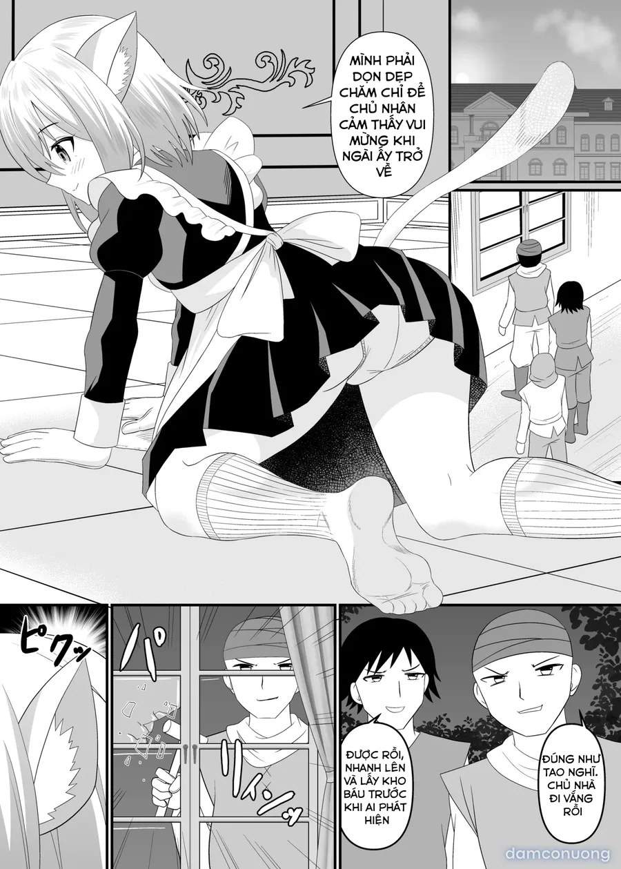 Cat-eared maid hunts down thieves 