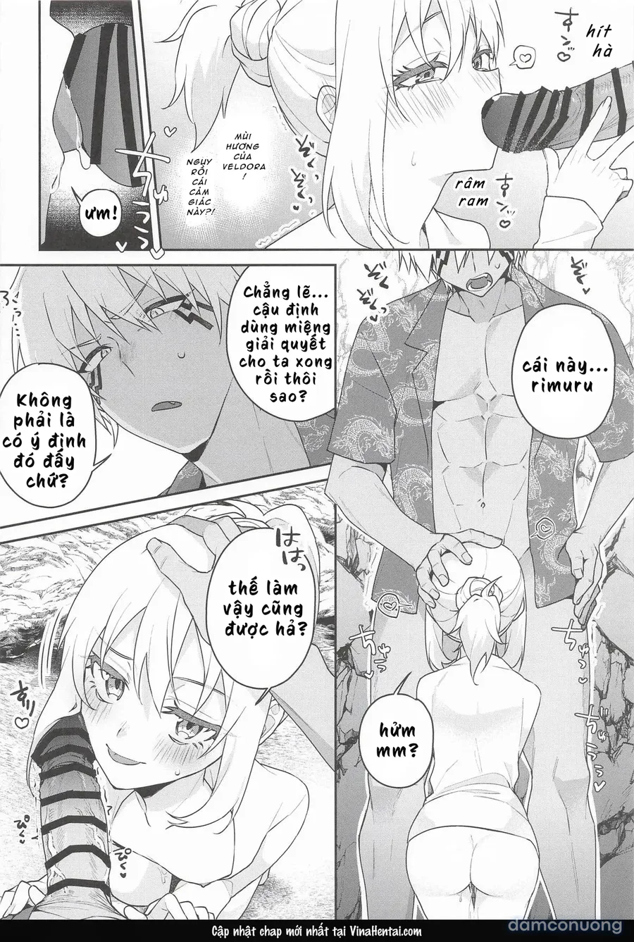 (SUPER COMIC CITY 33) [AKAMISO (あくびくん)] こんなとこでイイわけない! (転生したらスライムだった件)[Vietnamese] [furinazam_Translations] 