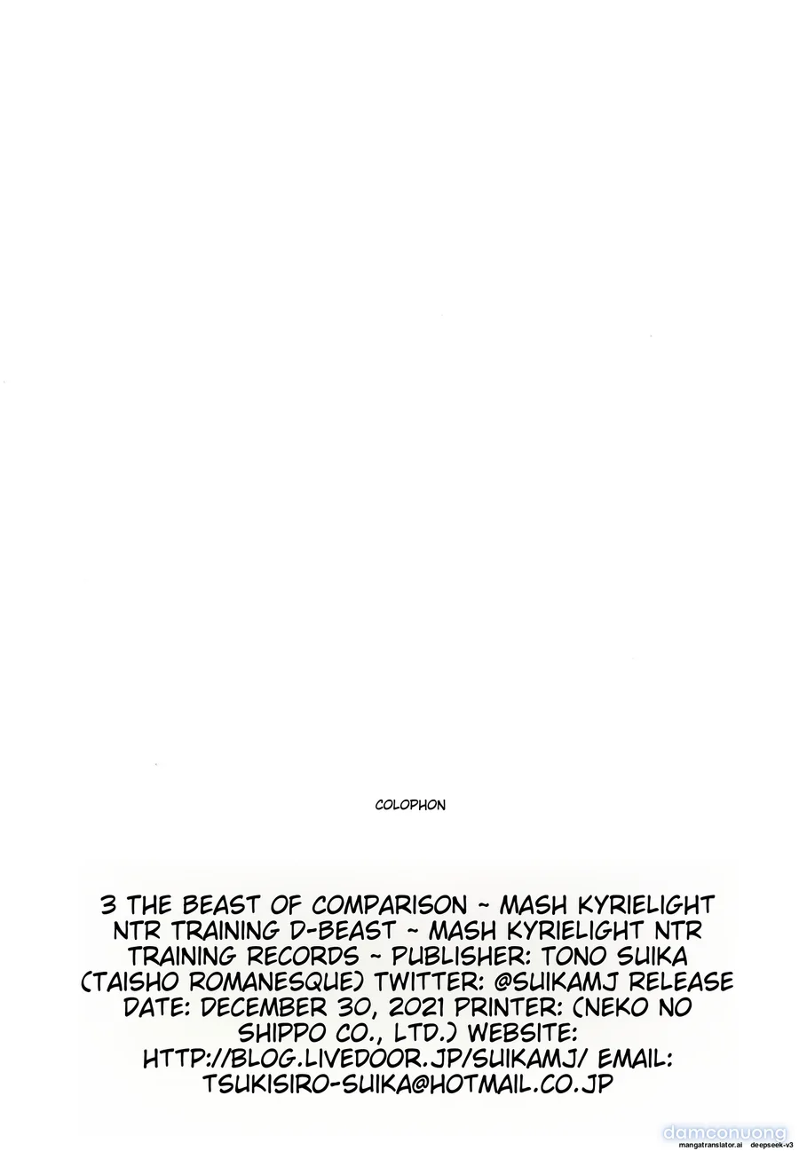 Báo cáo huấn luyện NTR của Mash kyrielight 