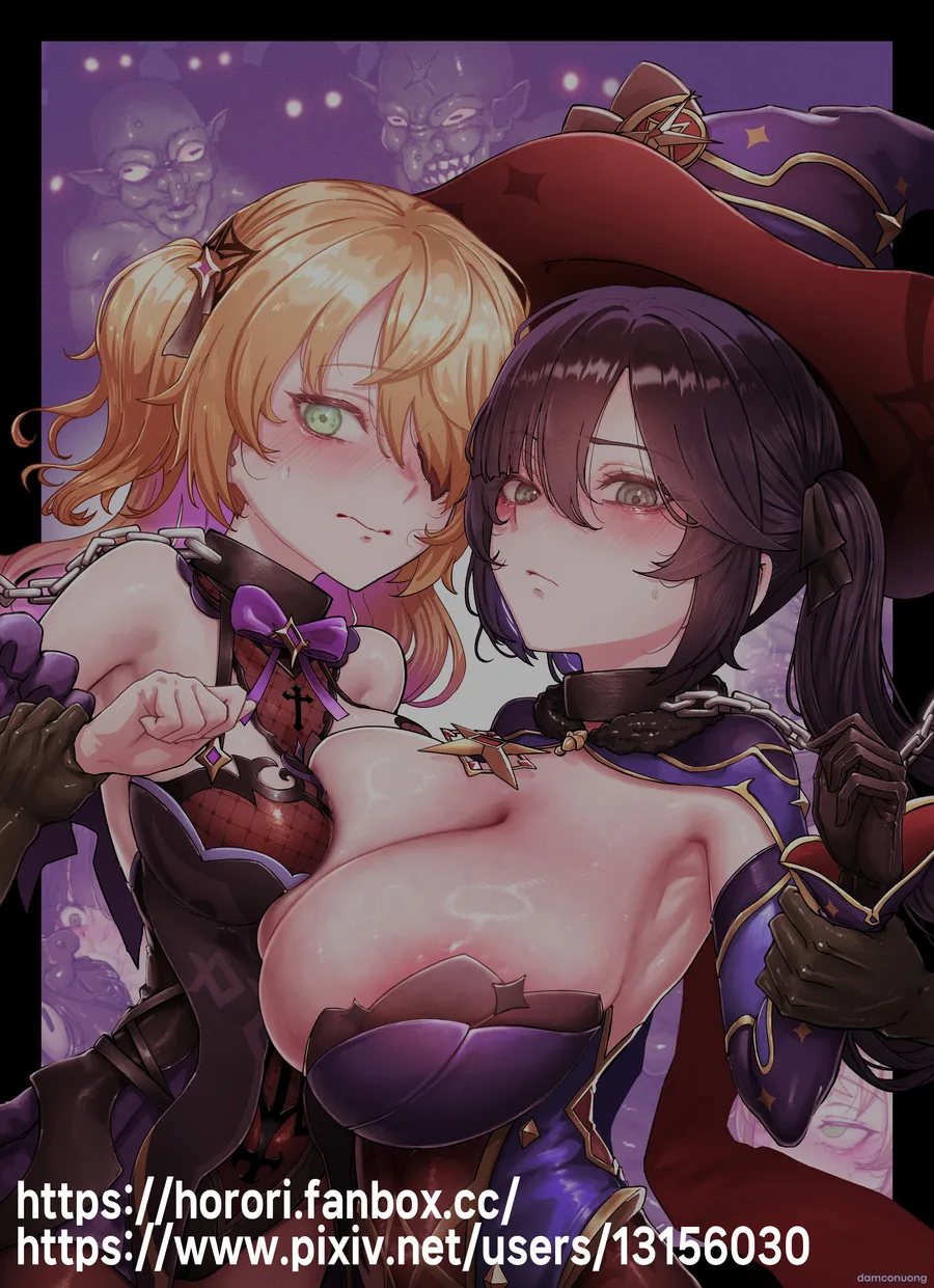 Teyvat Gravure #10: Mona & Fischl Goblin Impact 