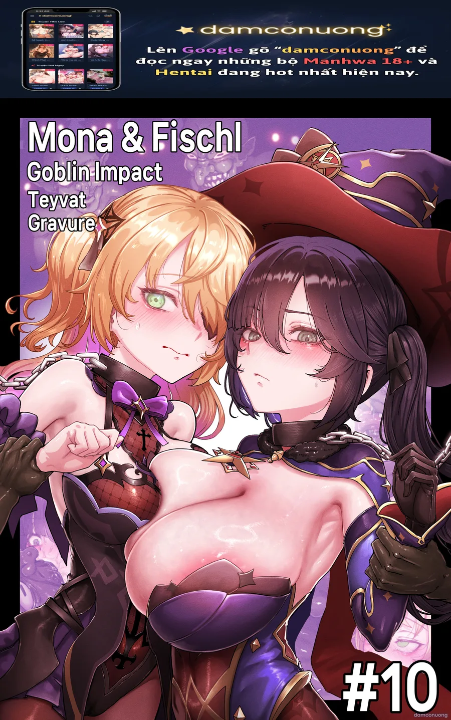 Teyvat Gravure #10: Mona & Fischl Goblin Impact 