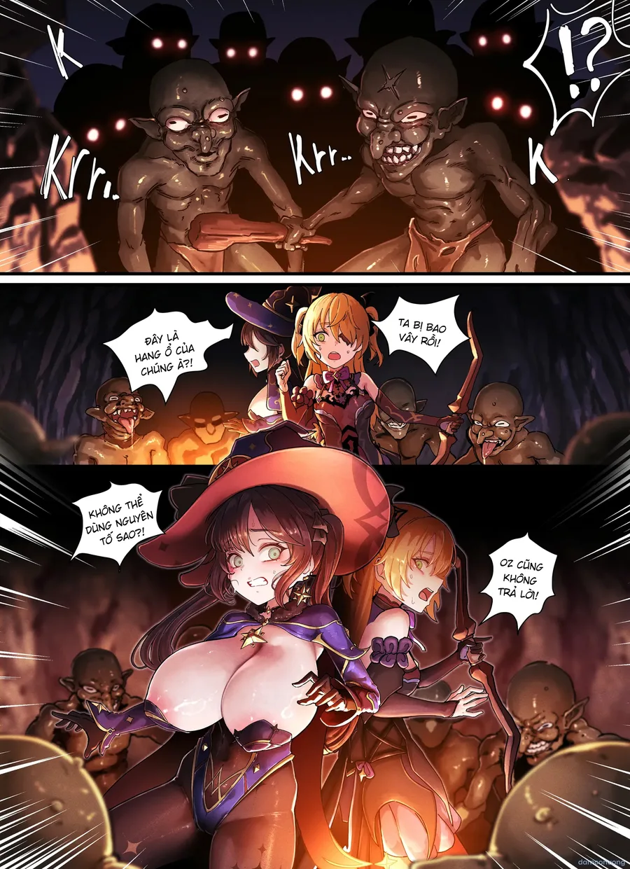 Teyvat Gravure #10: Mona & Fischl Goblin Impact 