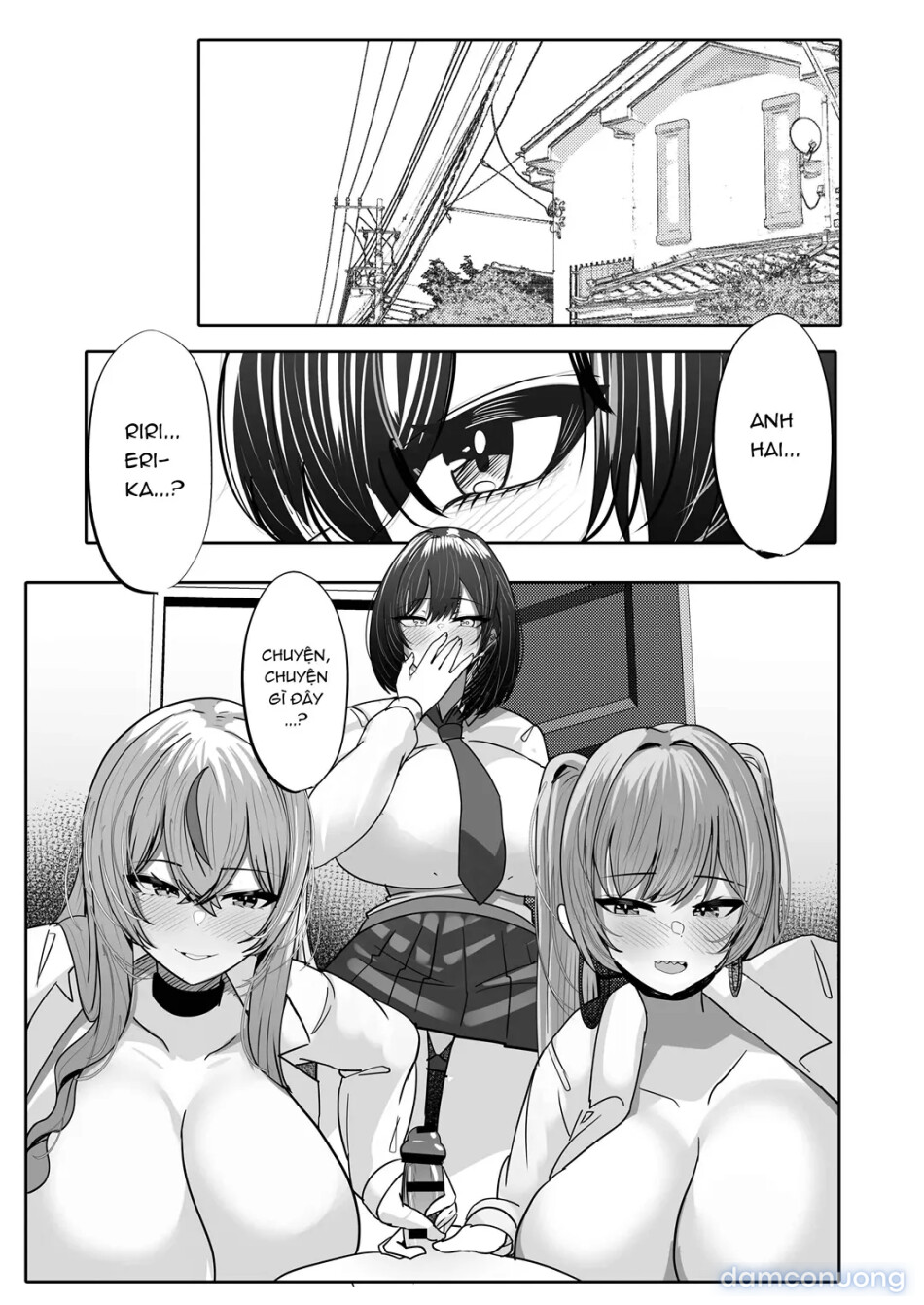 Được dàn harem gal vây quanh 