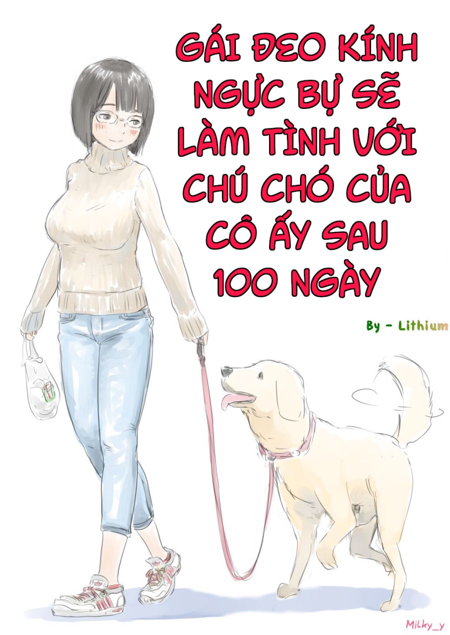 Gái đeo kính ngực bự sẽ làm tình với chó của cô ấy sau 100 ngày! 