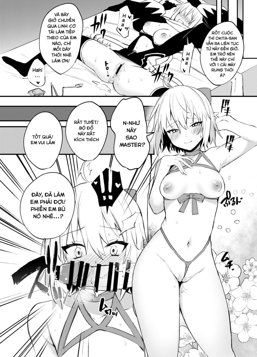 Okita-san không thể chịu được nữa! 