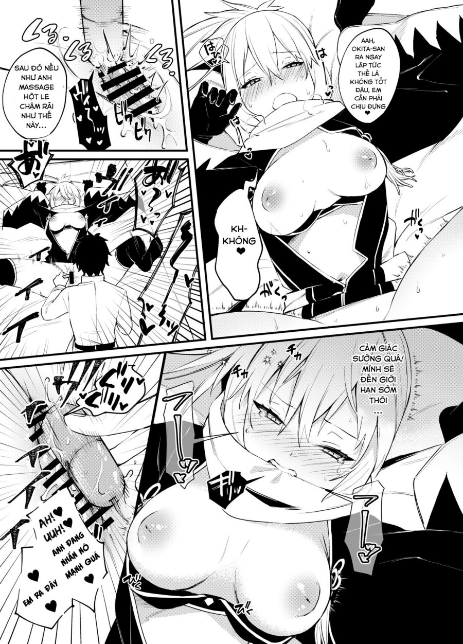Okita-san không thể chịu được nữa! 