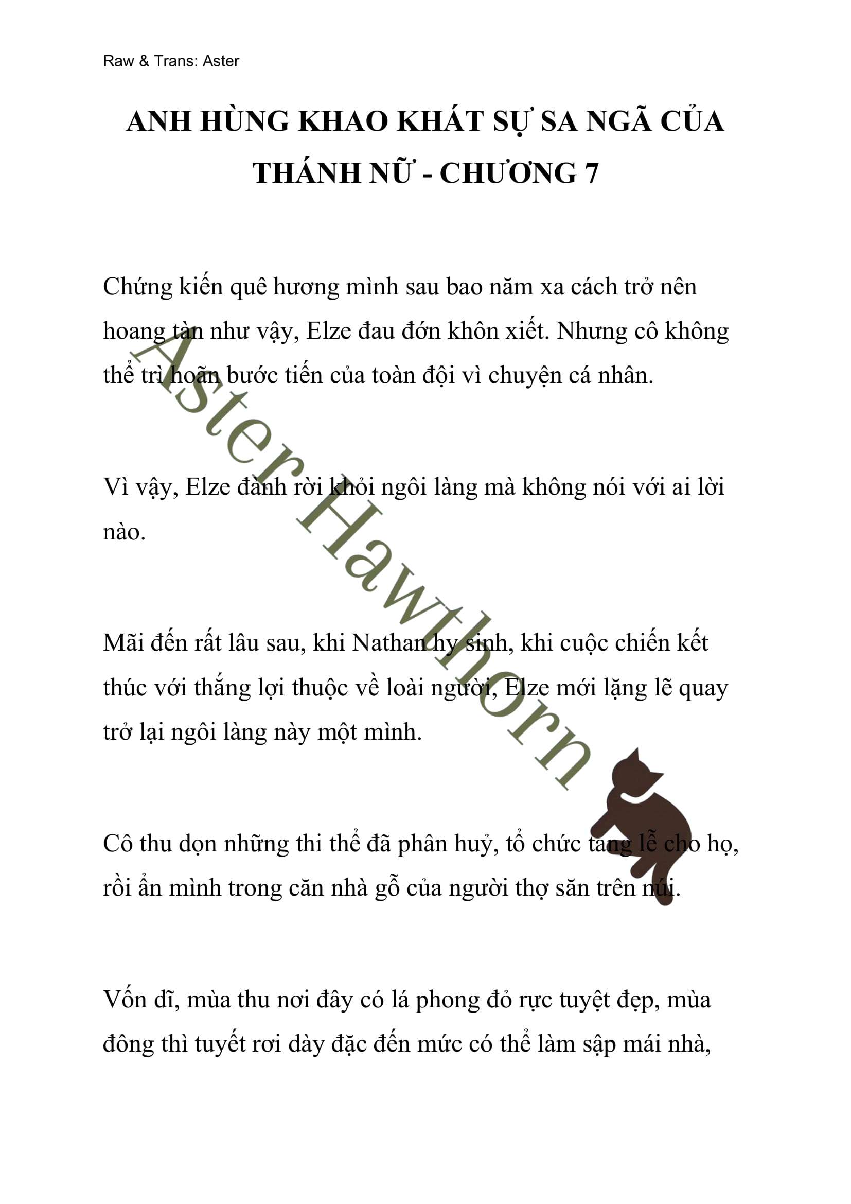 [NOVEL] Anh Hùng Khao Khát Sự Sa Ngã Của Thánh Nữ 