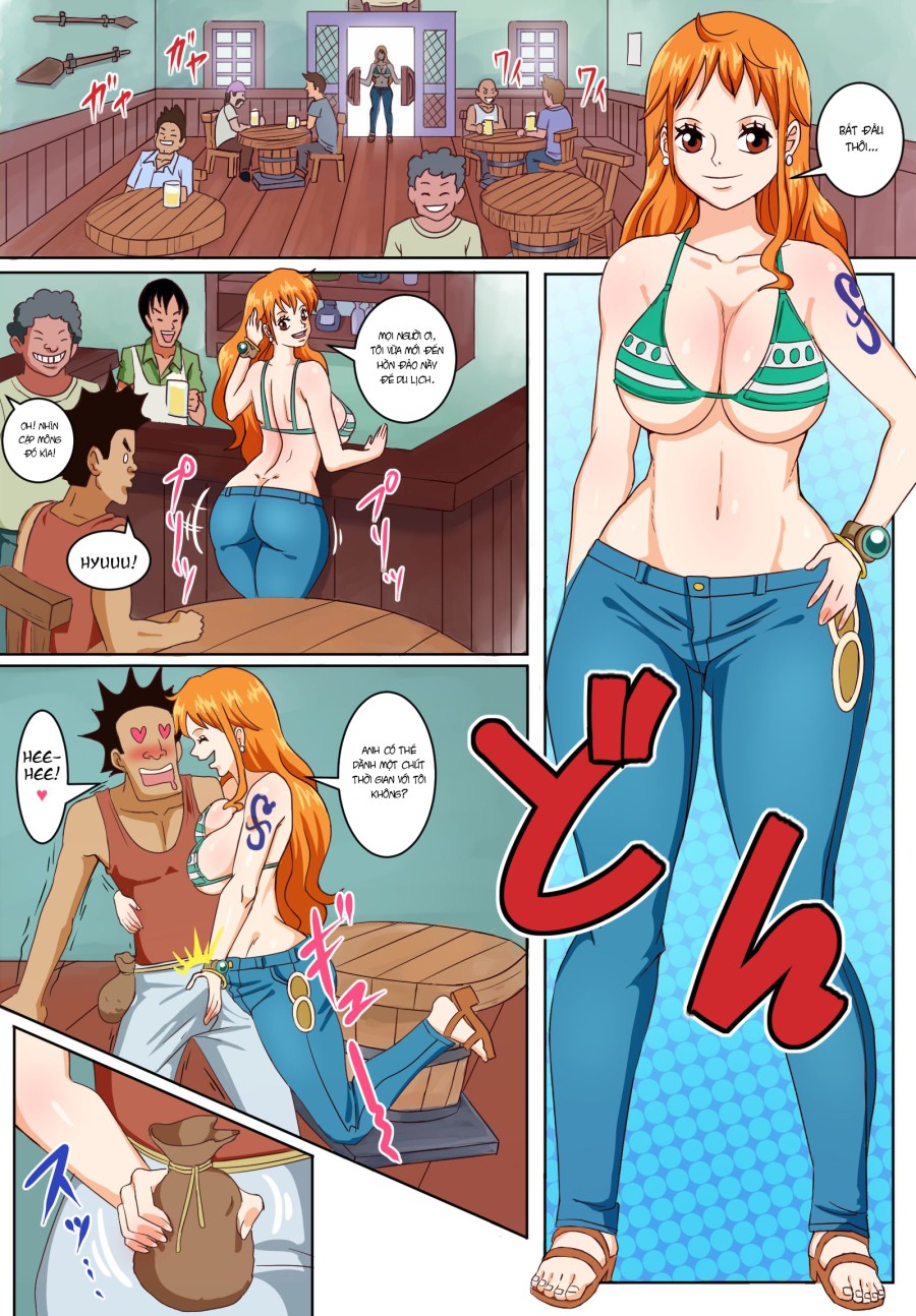 Nami và Robin ở quán Bar 