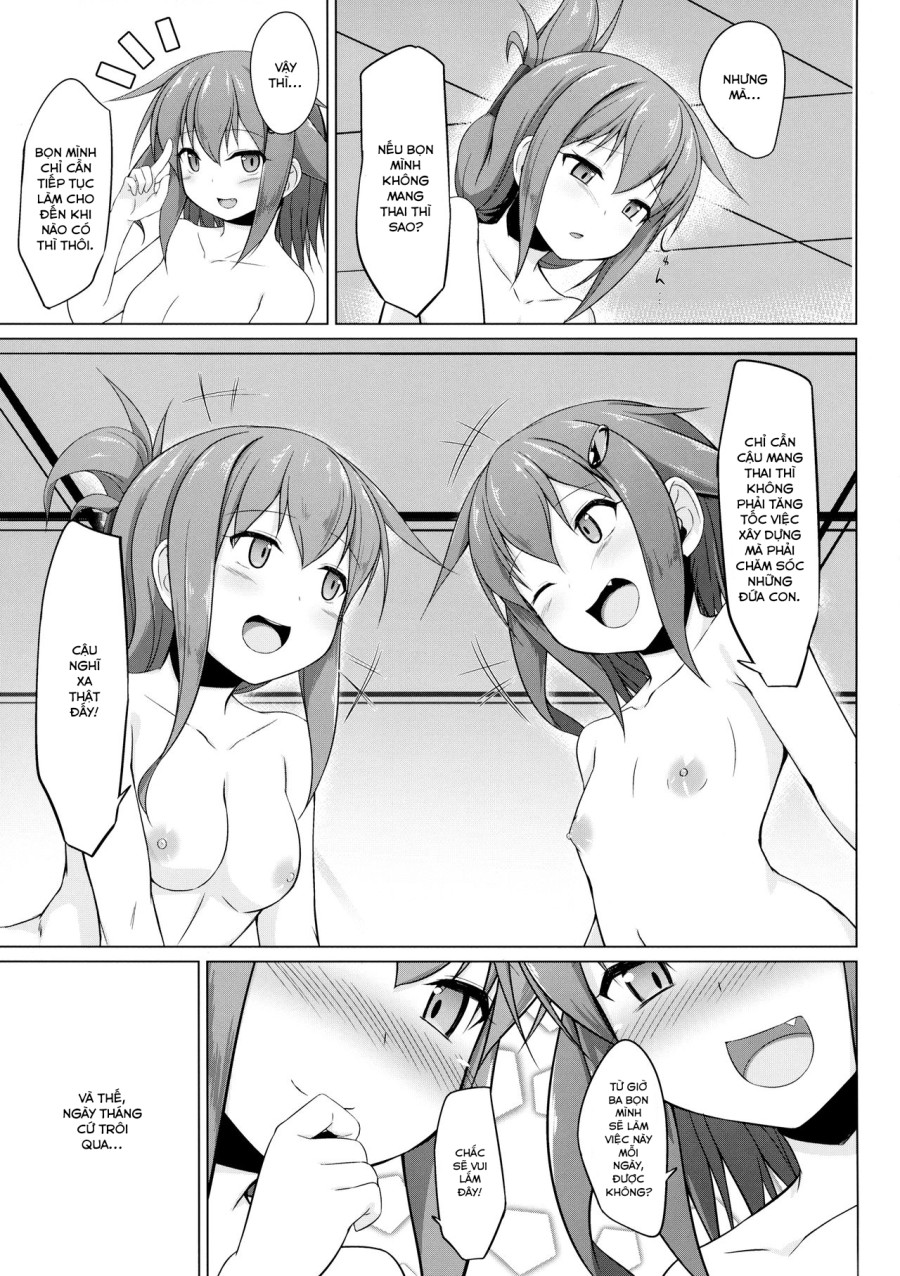 Ikazuchi và Inazuma muốn em bé của chỉ huy!! (Kantai Collection -KanColle-) 