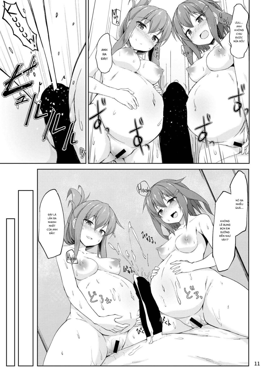 Ikazuchi và Inazuma muốn em bé của chỉ huy!! (Kantai Collection -KanColle-) 