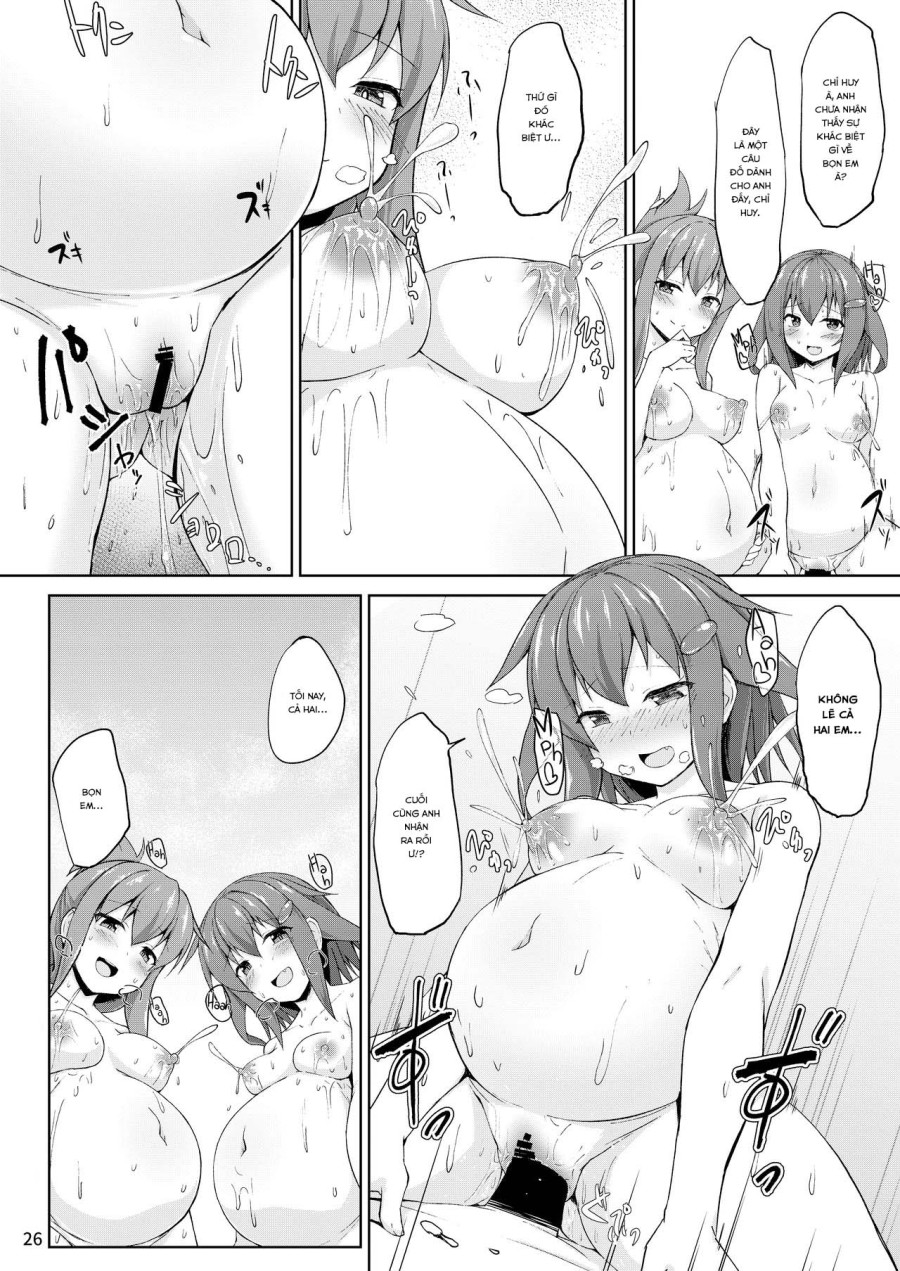Ikazuchi và Inazuma muốn em bé của chỉ huy!! (Kantai Collection -KanColle-) 