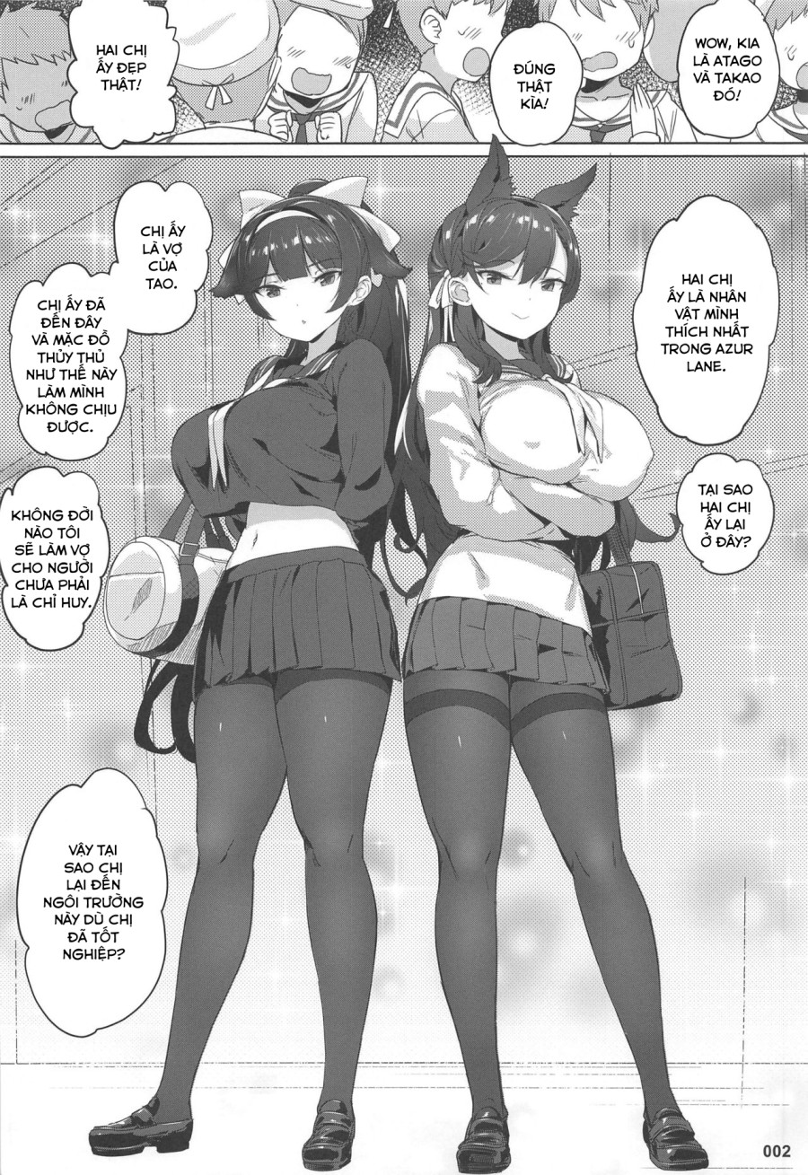 Takao to Atago Senpai no Ijime Ninmu (Azur Lane) 