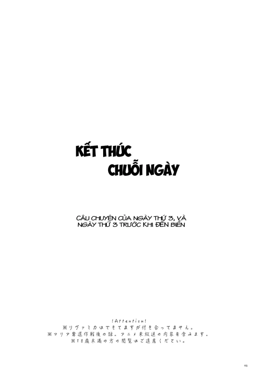 Kết thúc chuỗi ngày 