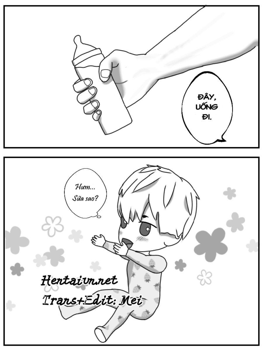 Papa con muốn uống sữa! 