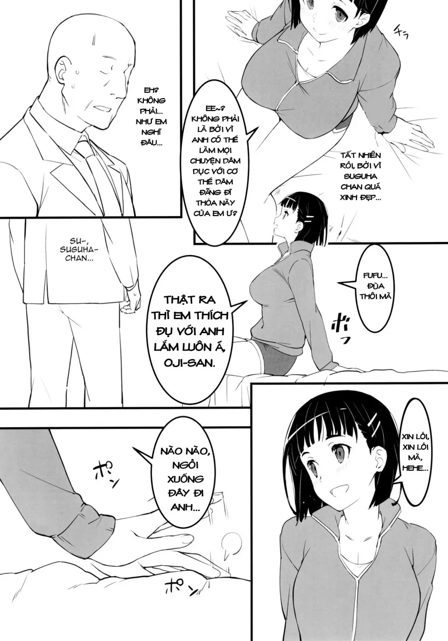 Suguha và ông chú đẹp zai~ 