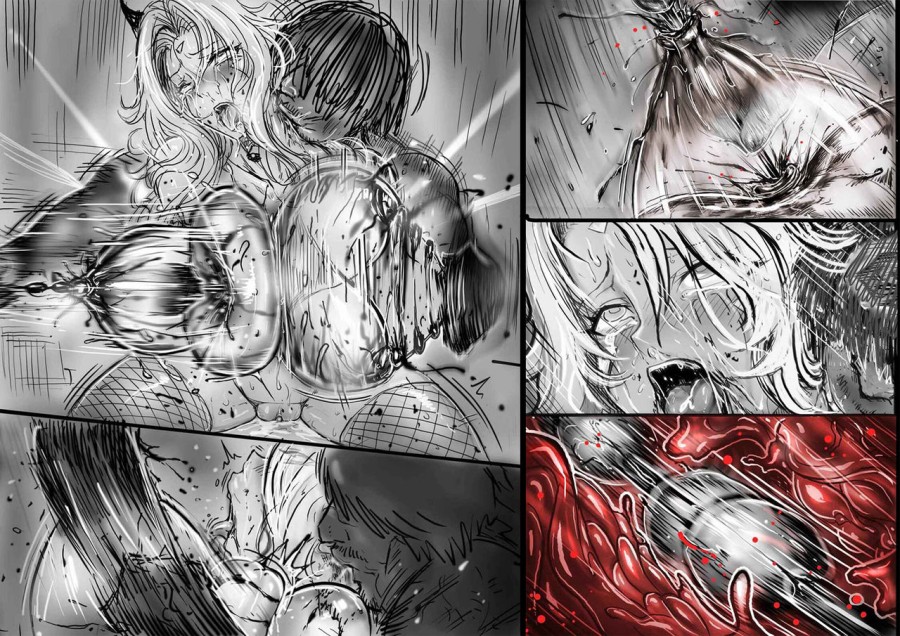 Space Girl Defeated 