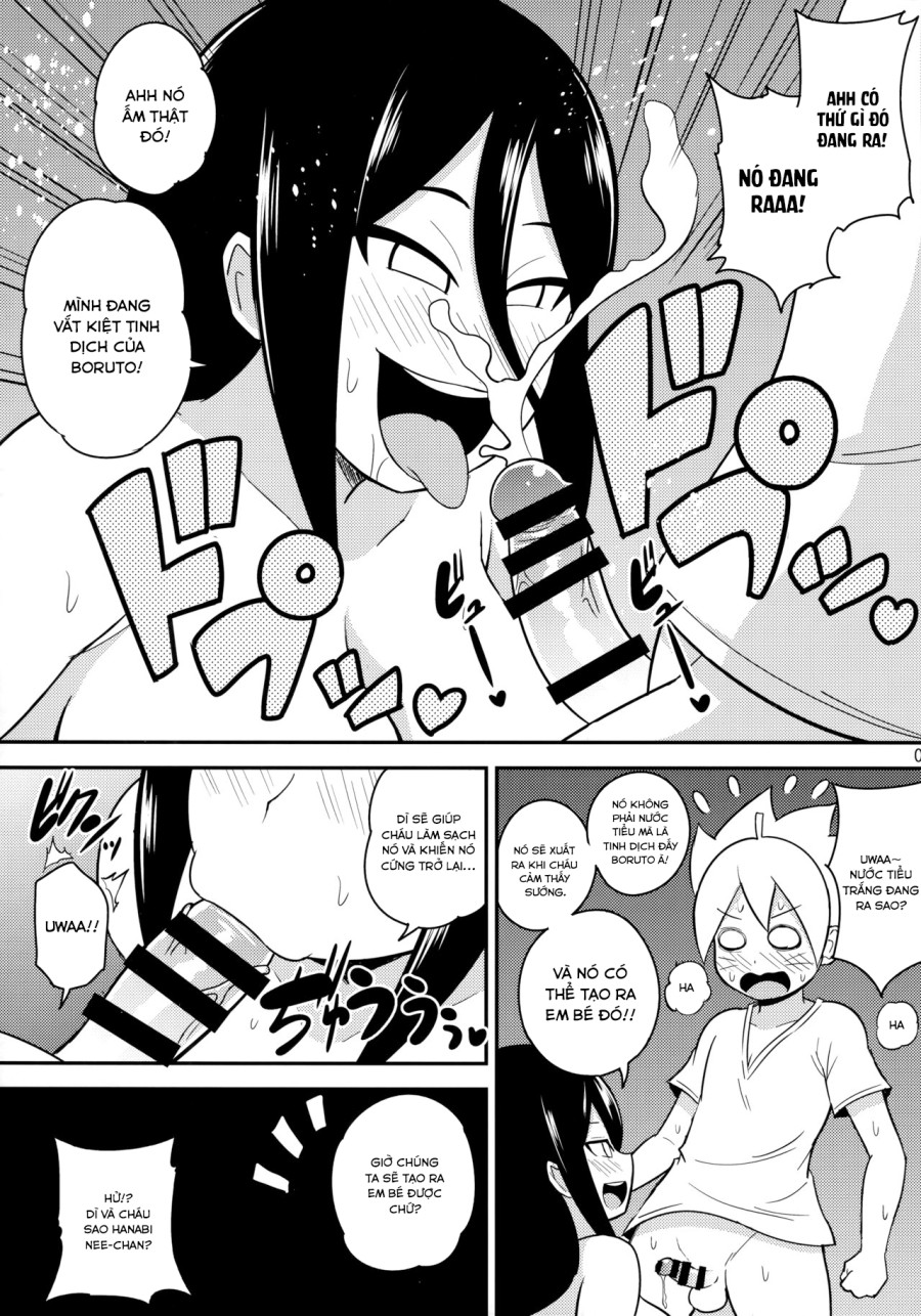 Hanabi và đứa cháu Boruto 