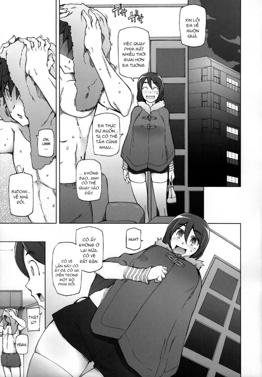Kanojo Wa Chou Yuumei Geinoujin... Soshite Boku Ni Naisho De AV Joyuu Satomi-Satona Gojitsudan 