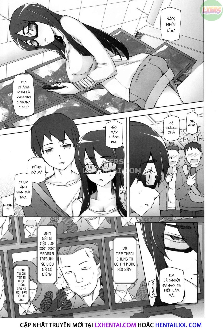 Kanojo Wa Chou Yuumei Geinoujin... Soshite Boku Ni Naisho De AV Joyuu Satomi-Satona Gojitsudan 