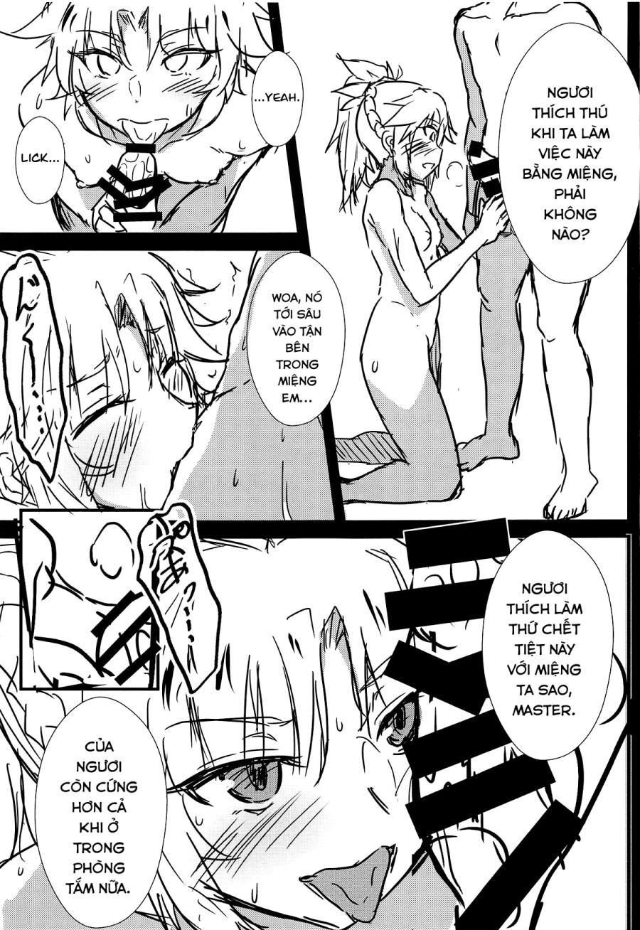 Đến suối nước nóng ngoài trời cùng Mordred. 