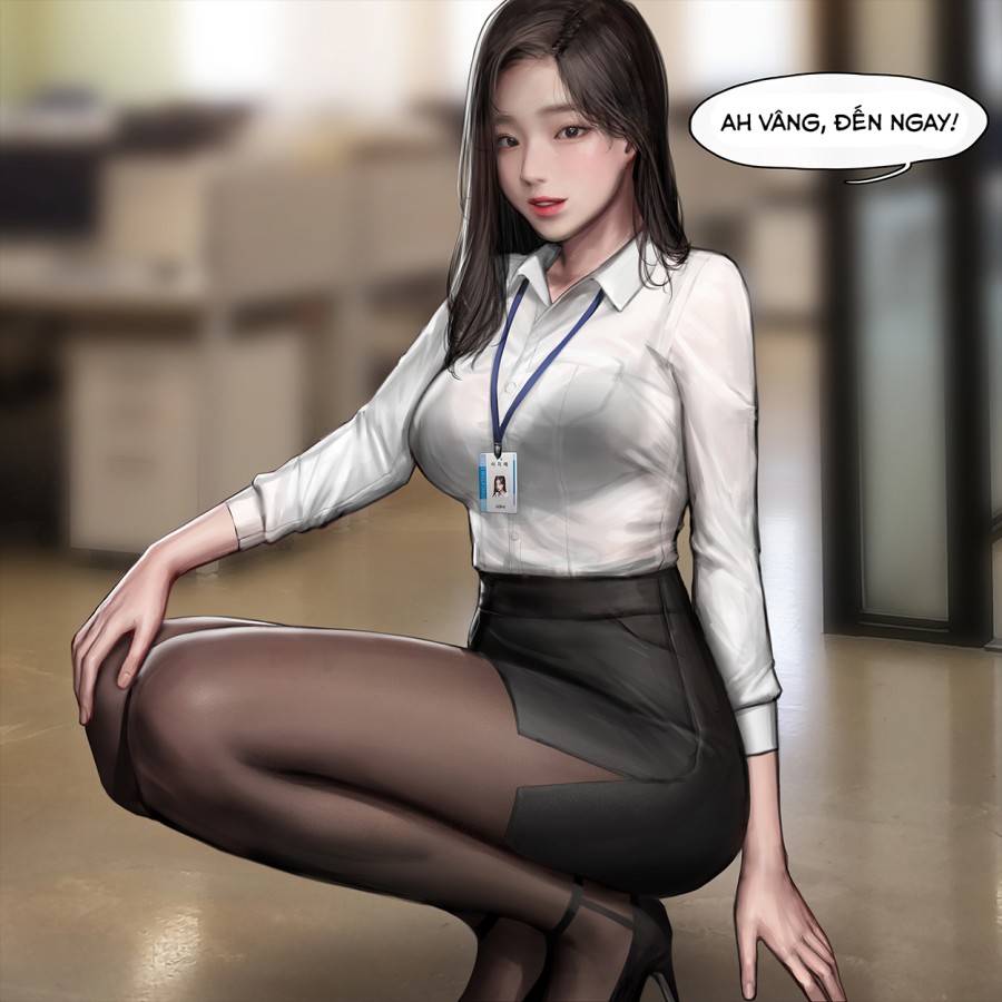 Female Secretary Big Company 
