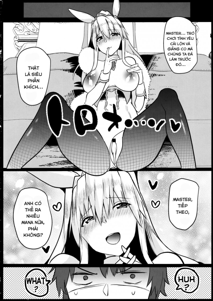 Artoria Bunny rất hạnh phúc khi bên cạnh Master. 