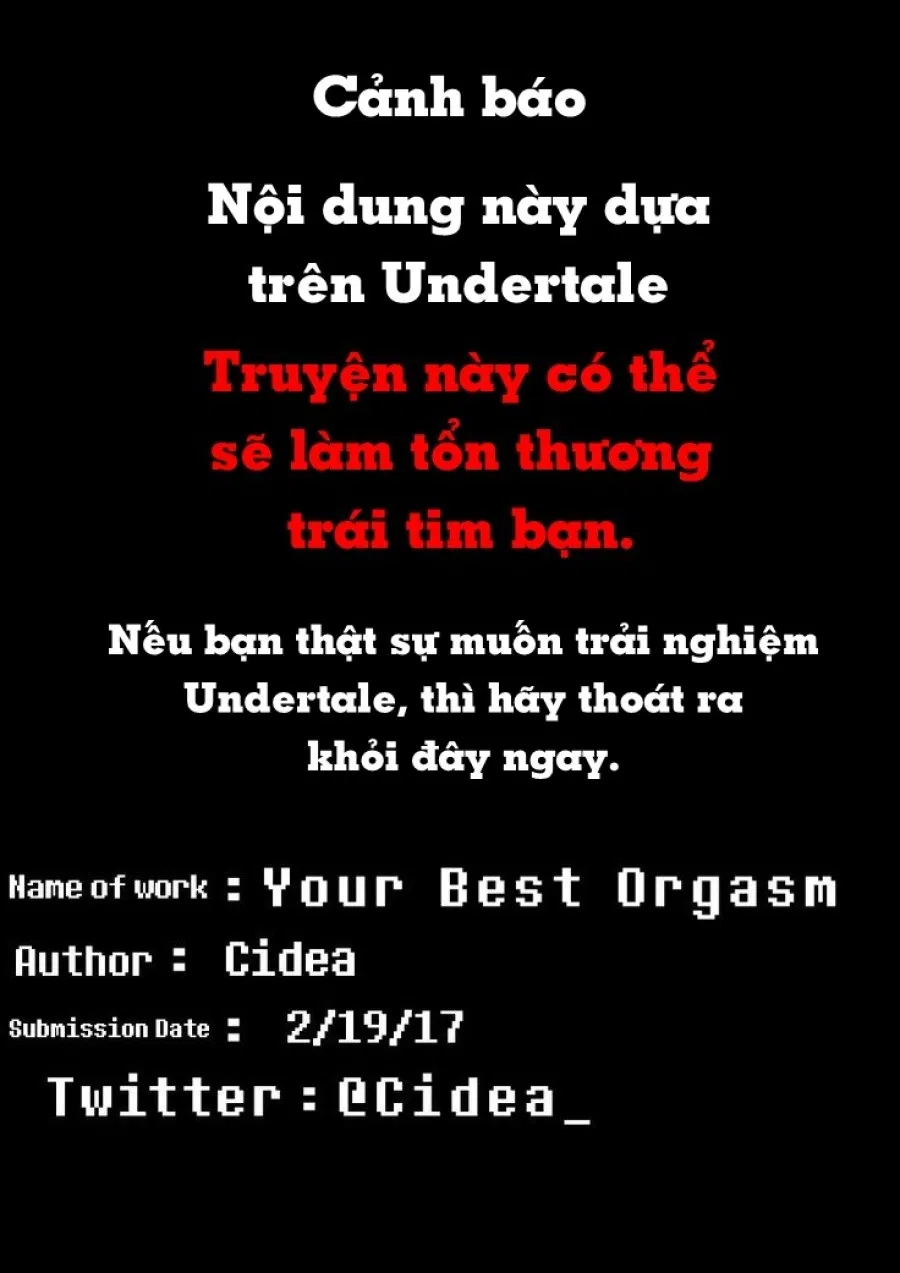 Your Best Orgasm (Undertale) 
