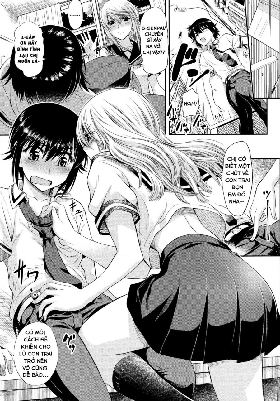Chị Senpai và bé Kouhai dễ thương! 