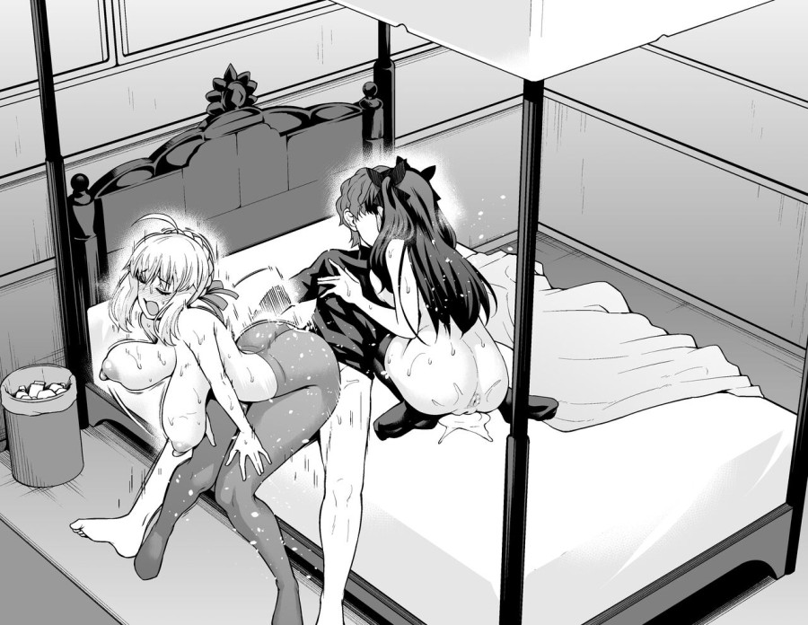 Saber & Rin làm tình vui vẻ với Shinji 