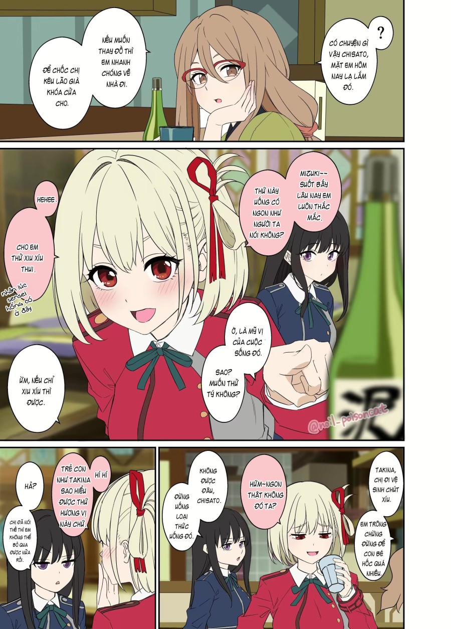 Làm tình với Nishikigi Chisato đang say rượu 