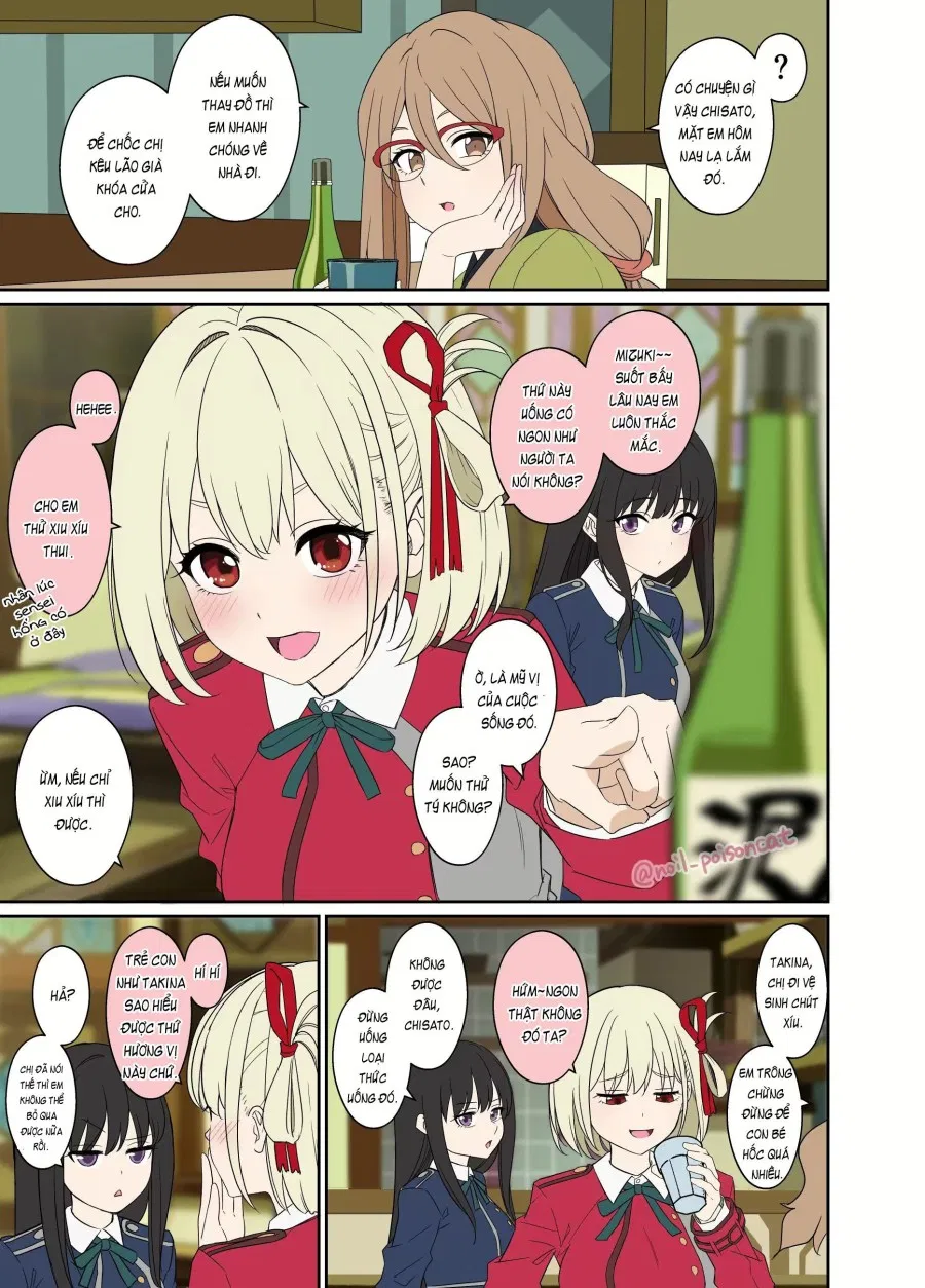 Làm tình với Nishikigi Chisato đang say rượu 