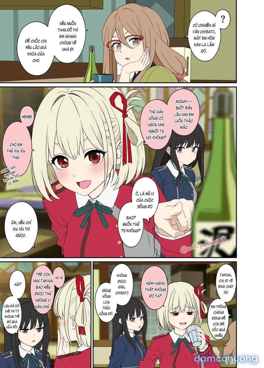 Làm tình với Nishikigi Chisato đang say rượu 
