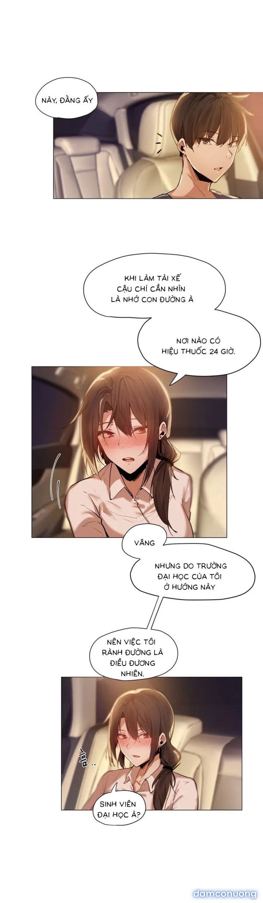 Cô, Đến giờ tan ca chưa 