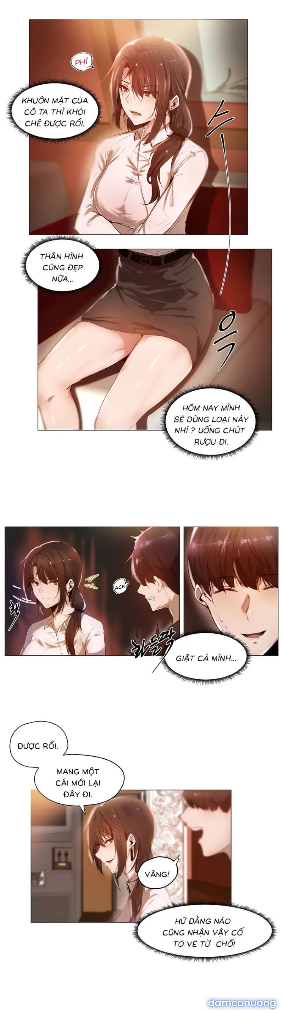 Cô, Đến giờ tan ca chưa 
