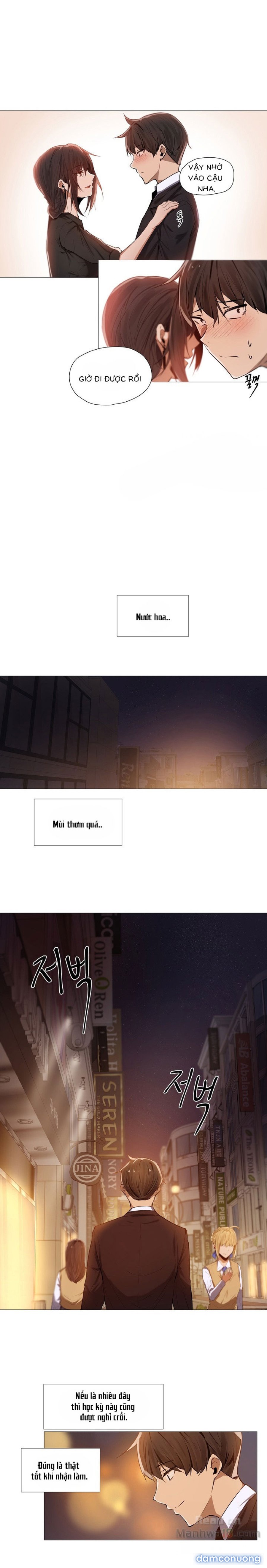 Cô, Đến giờ tan ca chưa 