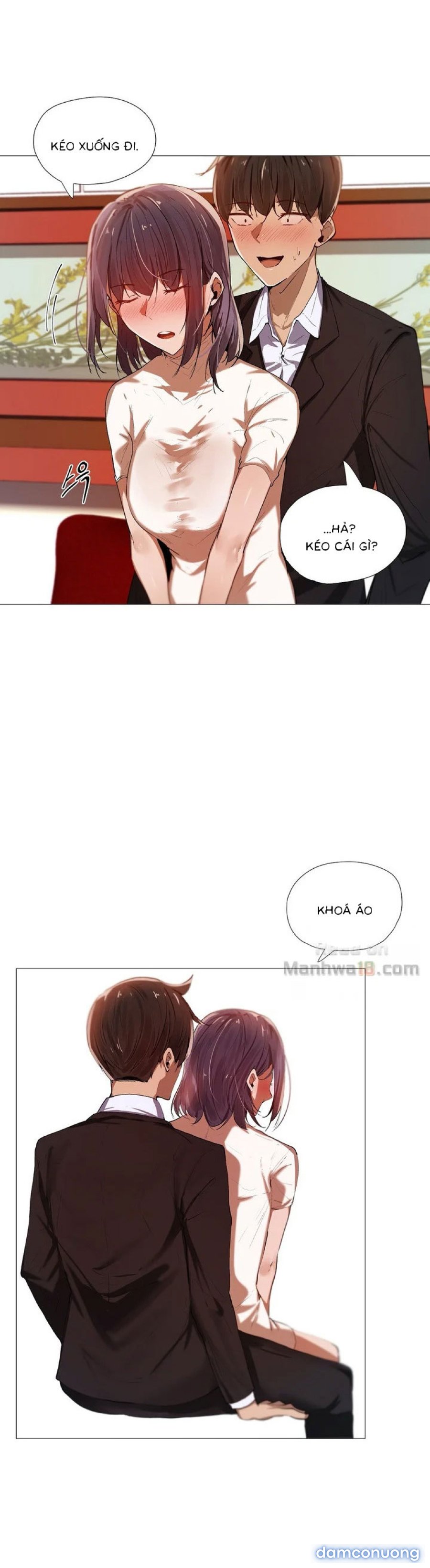 Cô, Đến giờ tan ca chưa 