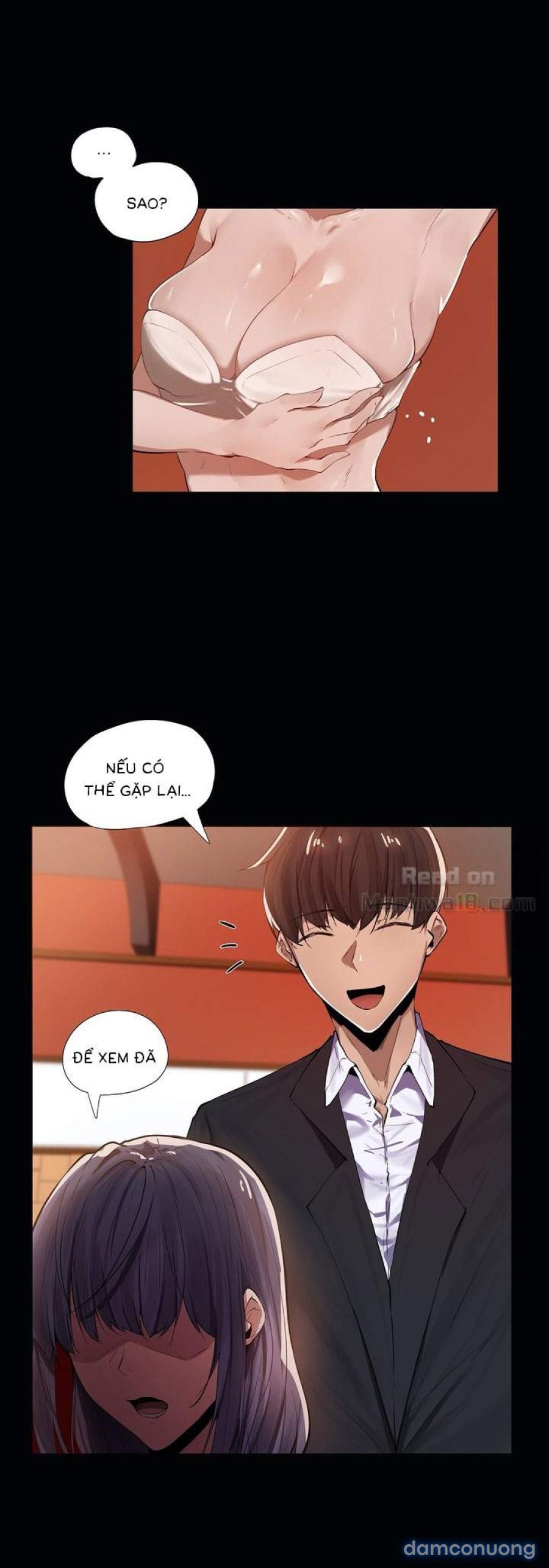 Cô, Đến giờ tan ca chưa 
