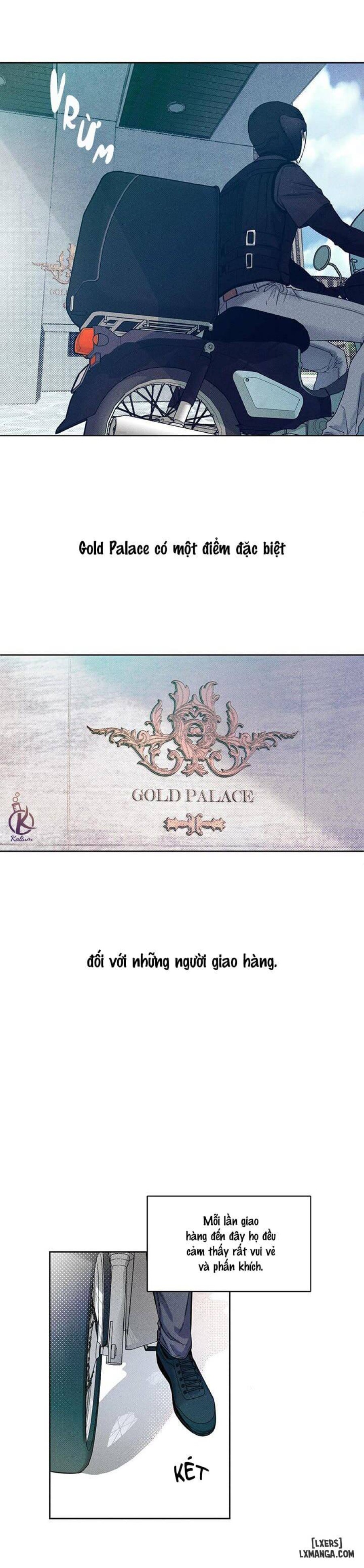 Người giao Pizza và Gold Palace 