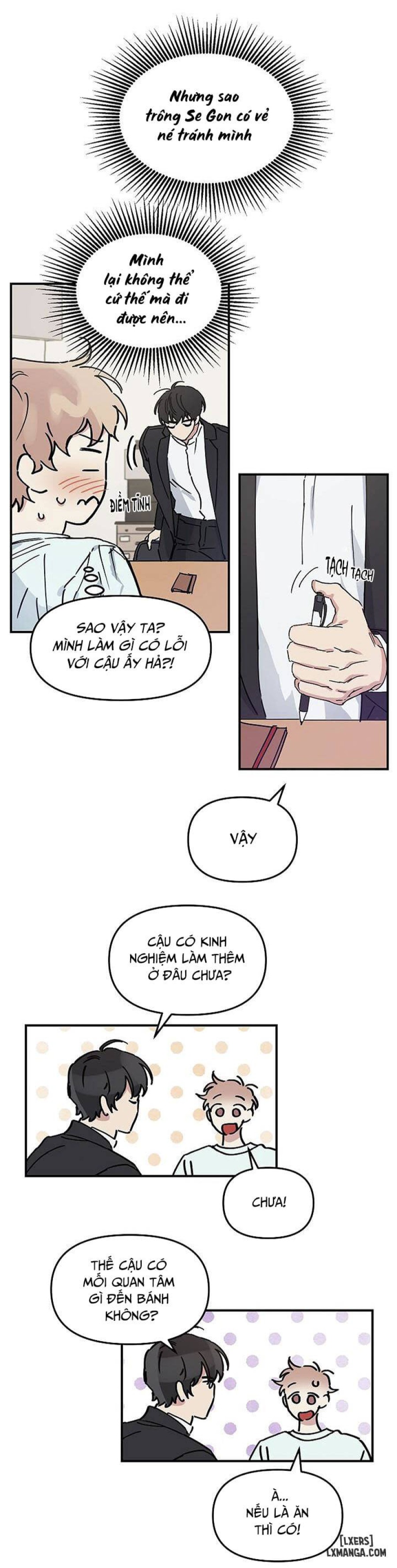 Nhân viên tiệm bánh ngọt 