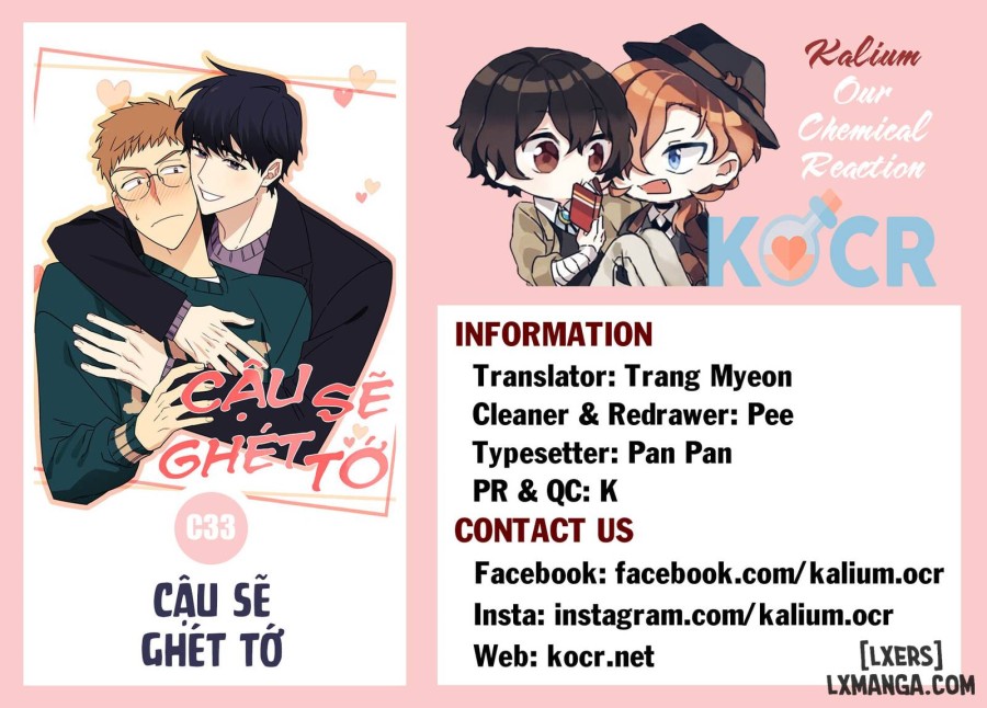 Cậu sẽ ghét tớ 
