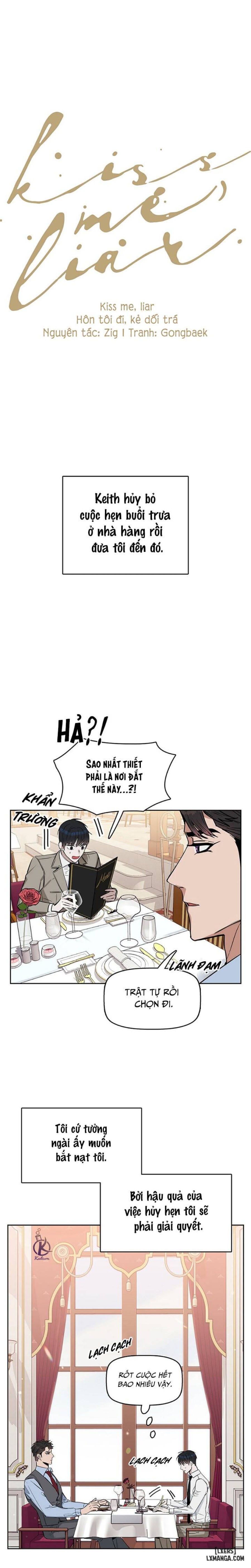 Hôn tôi đi, kẻ dối trá 